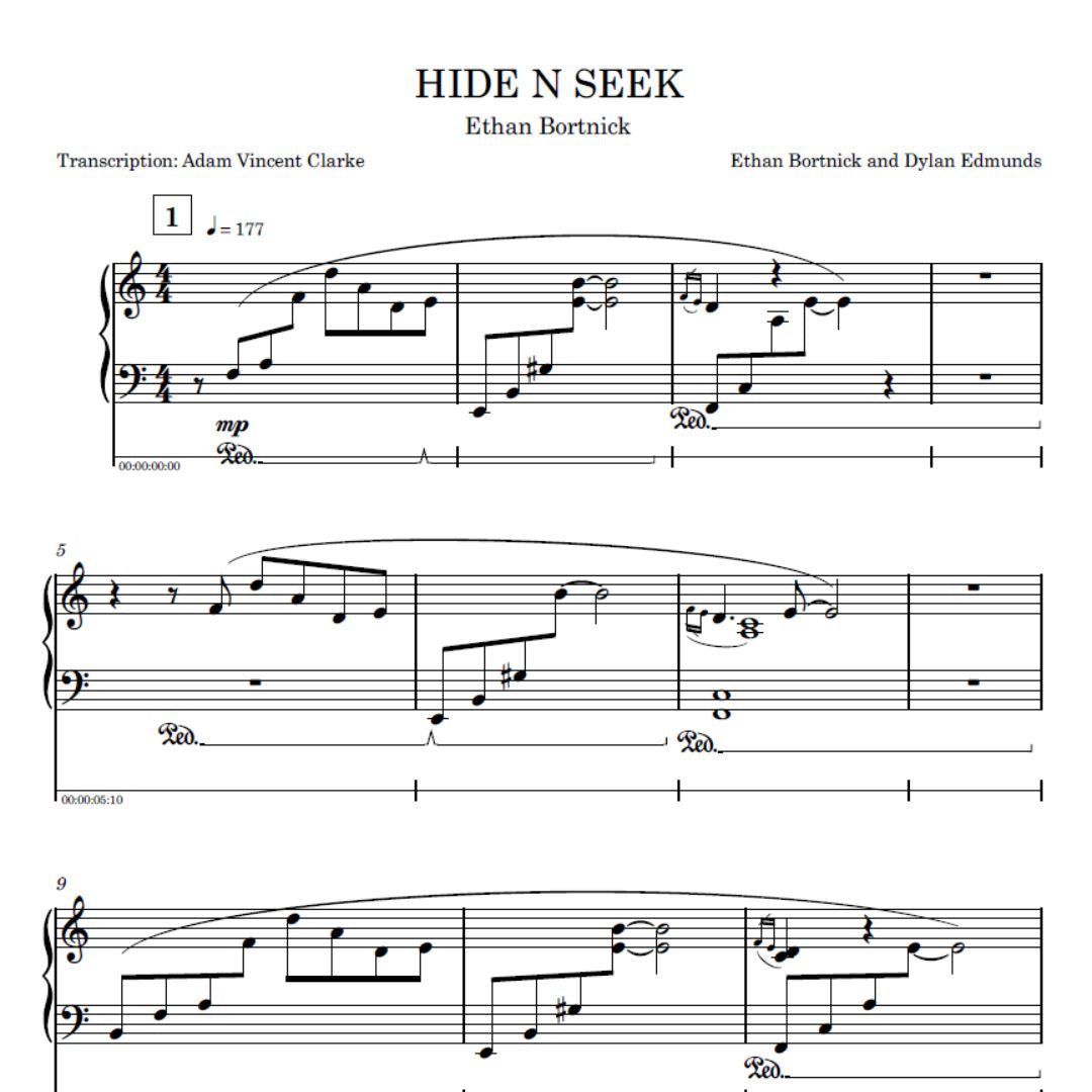 LUNA PARK - FULL SCORE (7 Songs) (Printed)